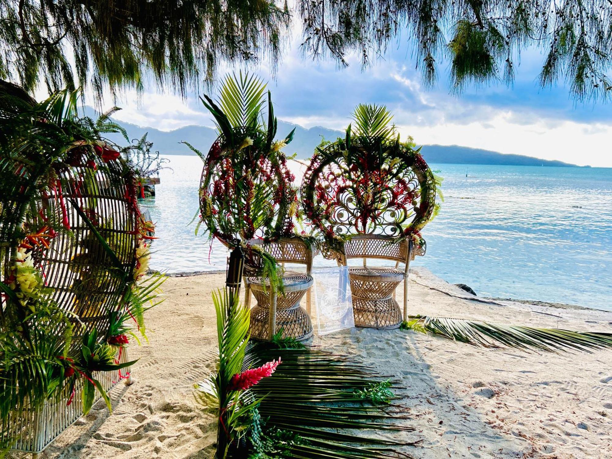 Hotel Eden Private Island Tahaa Patio  Exteriér fotografie