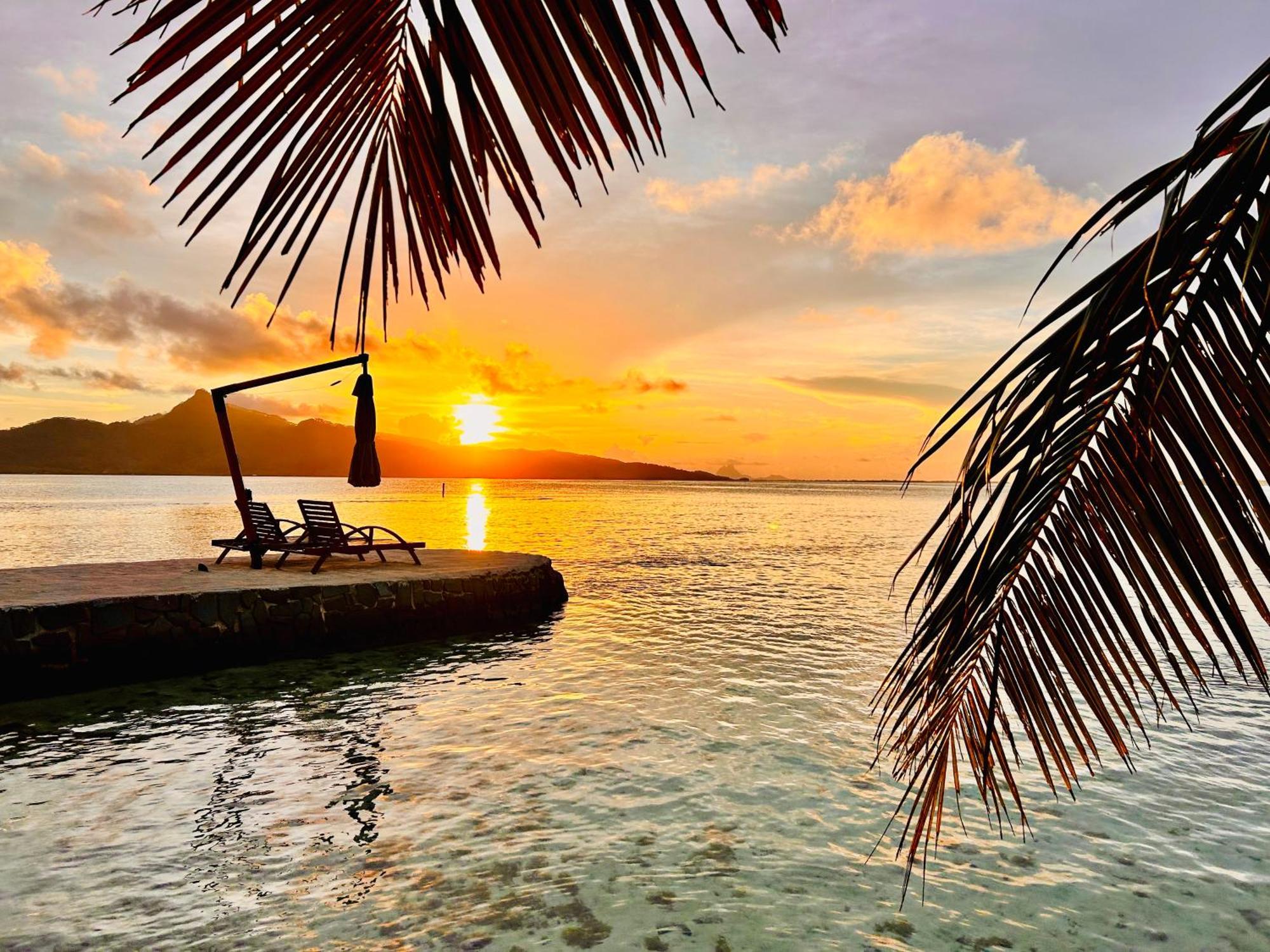 Hotel Eden Private Island Tahaa Patio  Exteriér fotografie