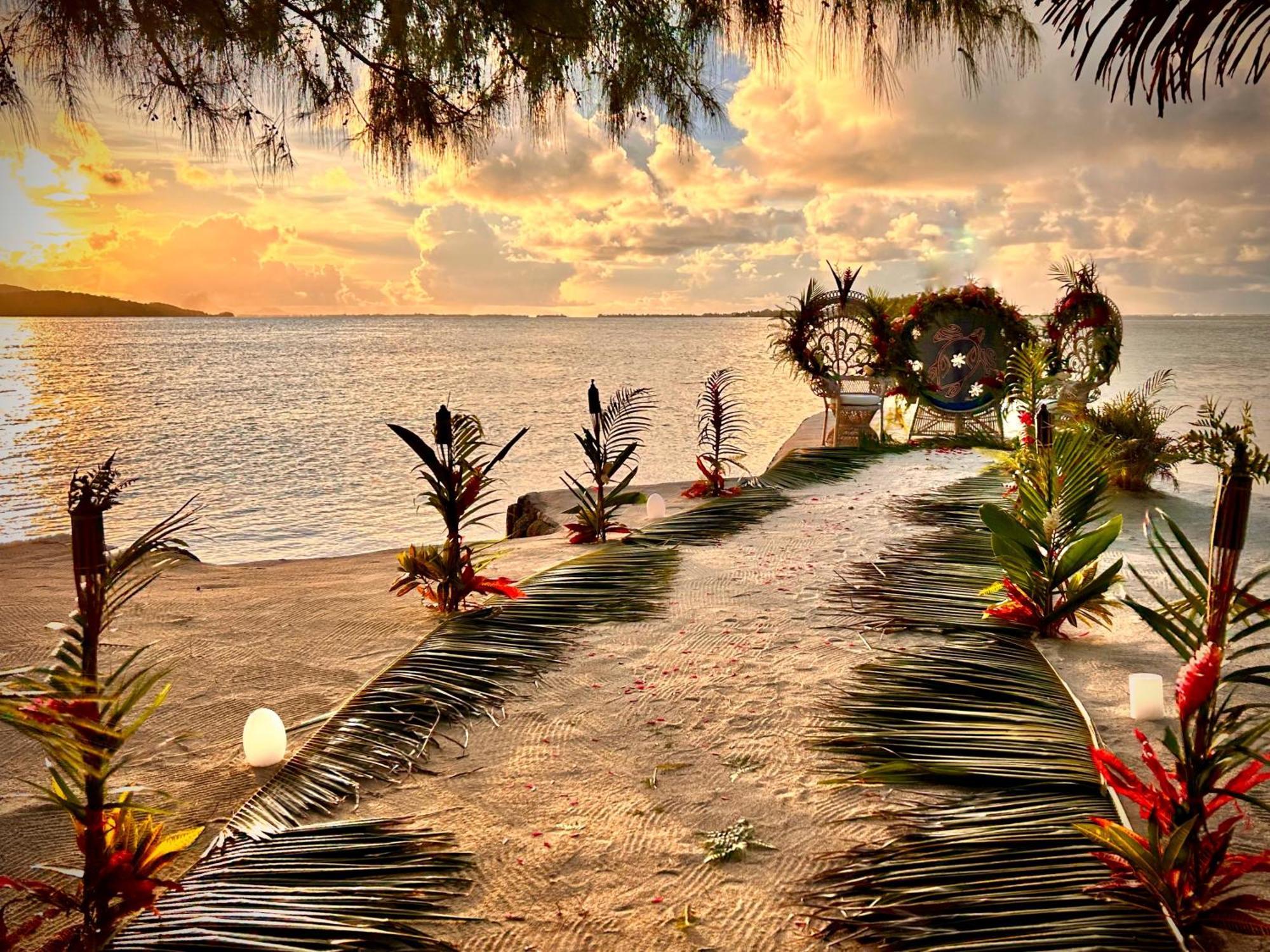 Hotel Eden Private Island Tahaa Patio  Exteriér fotografie